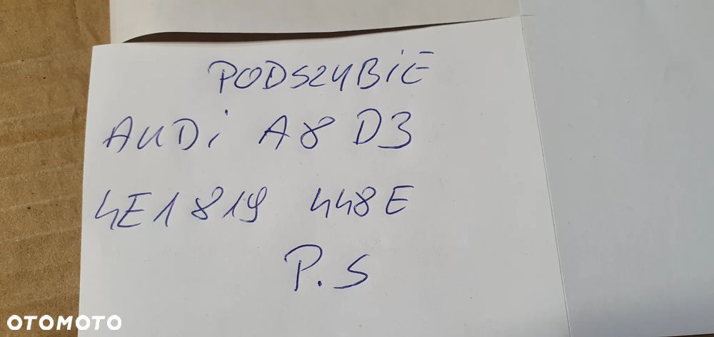 Podszybie osłona podszybia prawa Audi A8 D3 4E1819448E - 7