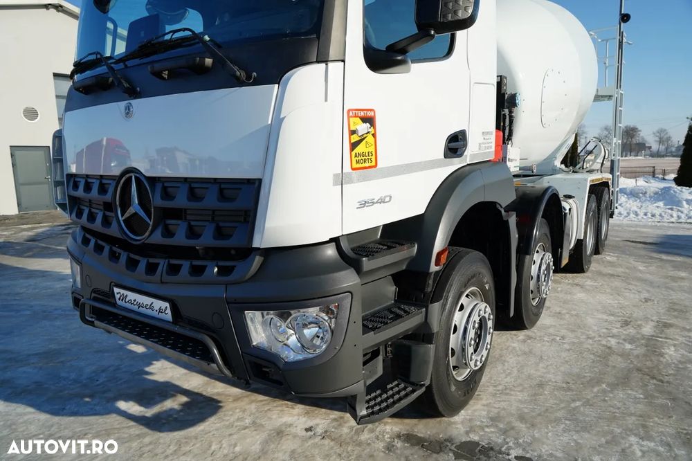Mercedes-Benz AROCS 3540 / GRUSZKA 9M3 / 8x4 / BETONOMIESZARKA / AUTOMAT / 2022 ROK - 11