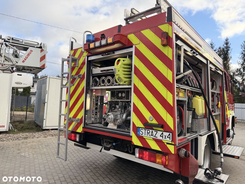 MAN Straż pożarna, Pojazd pożarniczy, Wóz strażacki, MAN L80 średni GBA 4x4 CNBOP, 2200l wody, reduktor, - 17