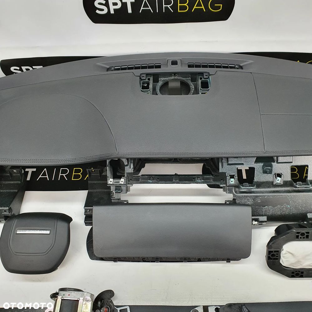 ROVER EVOQUE DESKA ROZDZIELCZA KONSOLA KOKPIT PULPIT PODUSZKI AIRBAG AIR BAG PASY KIT SET - 3