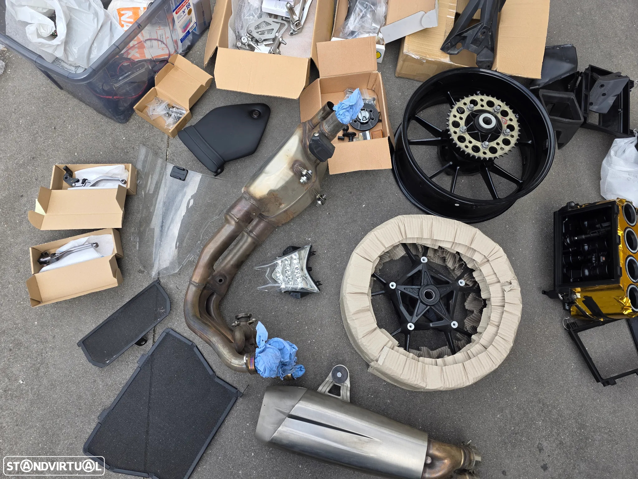 BMW S 1000 RR JANTES CARBONO ESCAPE COMPLETO ARROW C/NOVA ACEITO RETOMA - 34