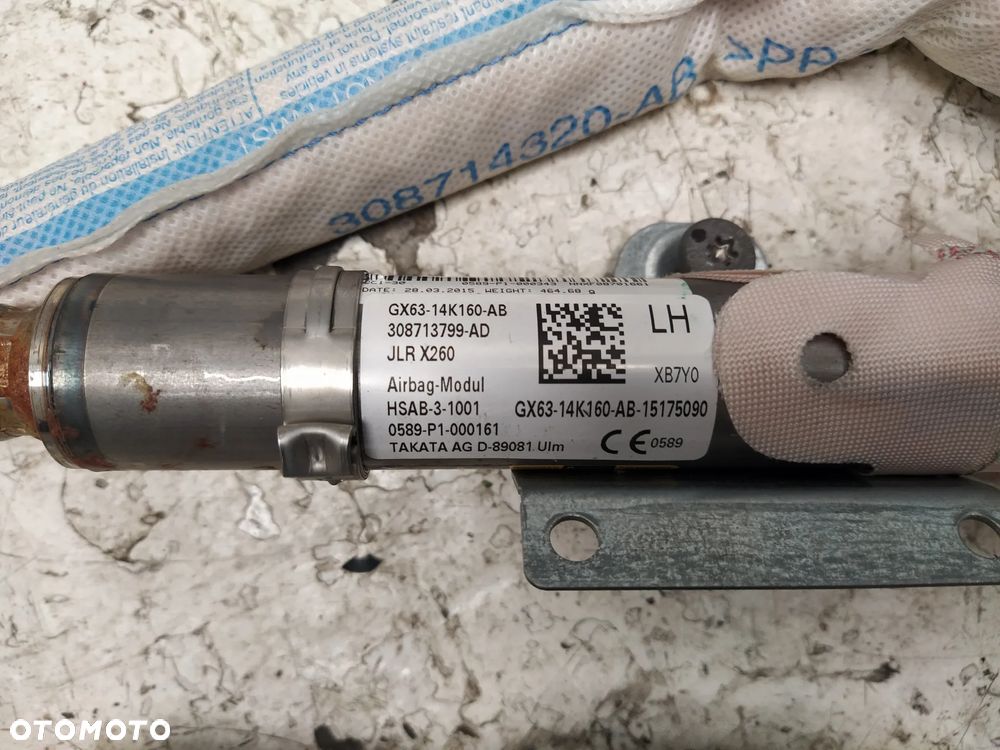 JAGUAR XE X260 KURTYNA POWIETRZNA AIRBAG PRAWA LEWA ORYGINAŁ - 4