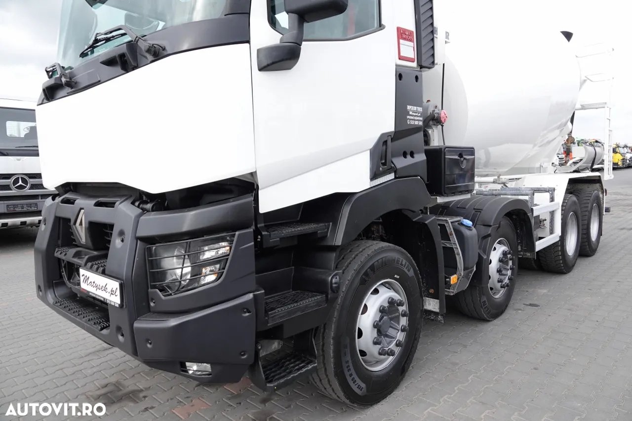 Renault C 380 / 8X4 / BETONER / BETON CONVERTER / LIEBHERR 9 M3 / EURO 6 / 2016 - 8