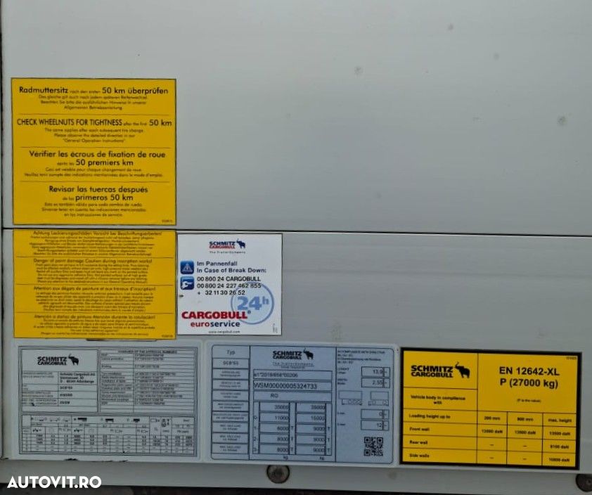 Schmitz Cargobull BOX TAPA SR1 X 10 UNITATI - 3