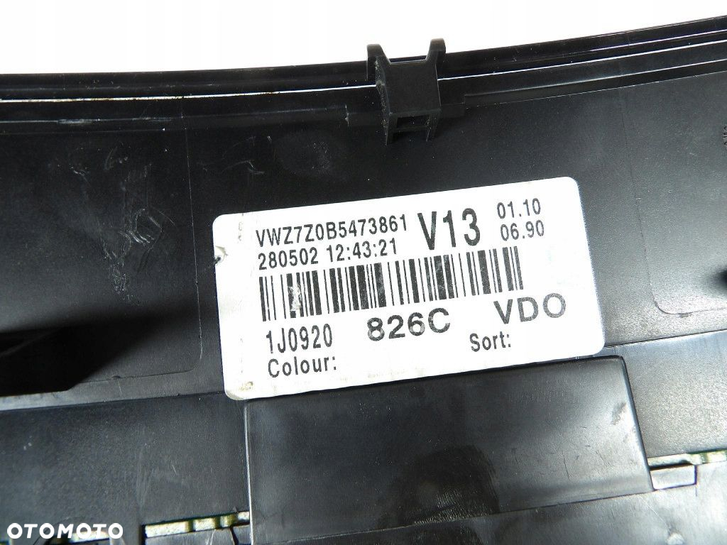 VW BORA 1.9TDI LICZNIK 1J0920826C - 3