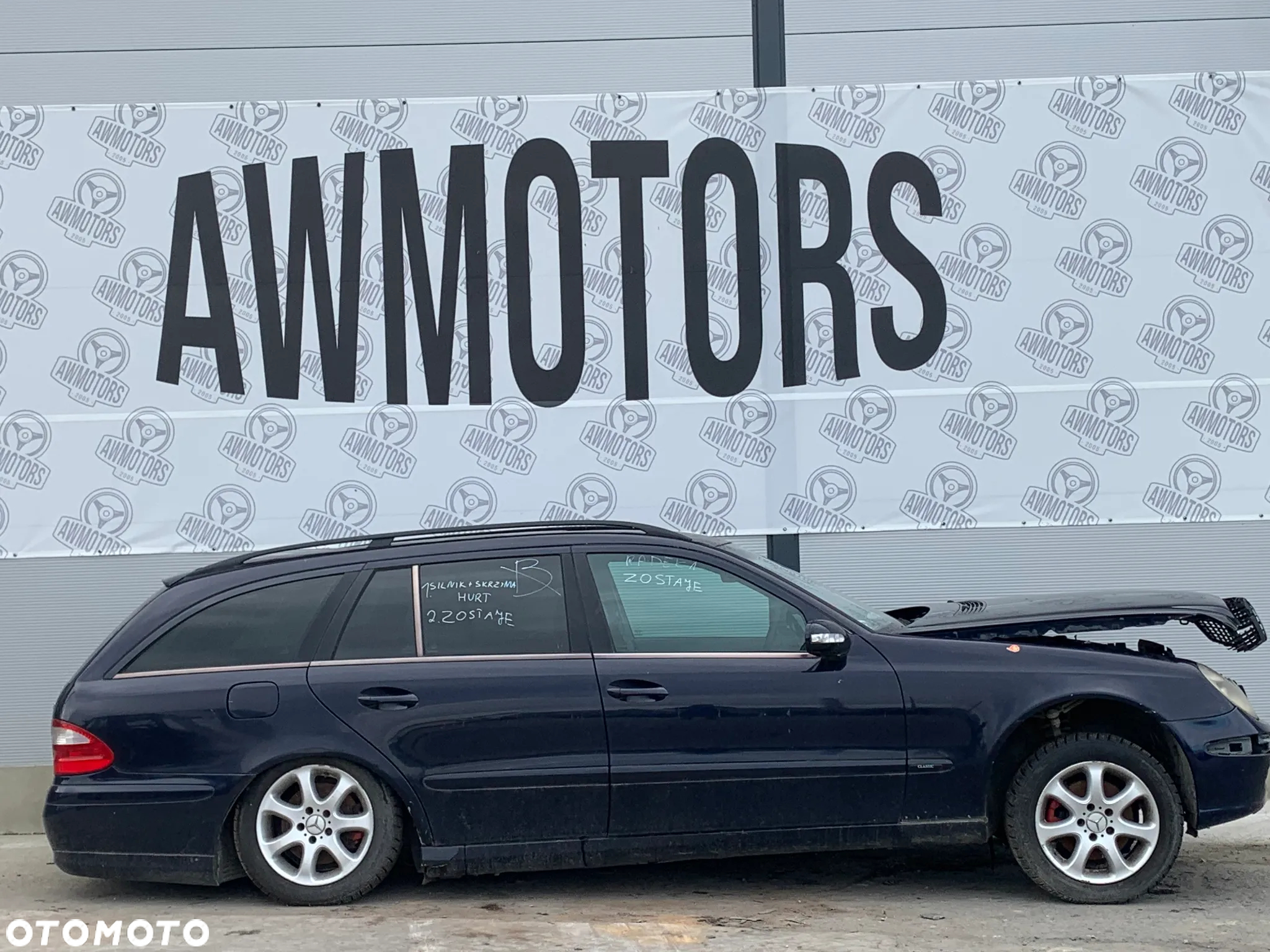 MERCEDES BENZ E KLASA KOMBI 2003 *SAMOCHÓD NA CZĘŚCI* 2087 MASKA LAMPA DRZWI LUSTERKO ZDERZAK GRILL BŁOTNIK KLAPA BELKA PRAWE LEWE PRZÓD TYŁ - 3