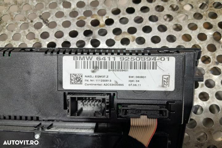 Comanda clima 9250394 9250394 BMW Seria 1 E81/E82/E87/E88 [facelift] - 2