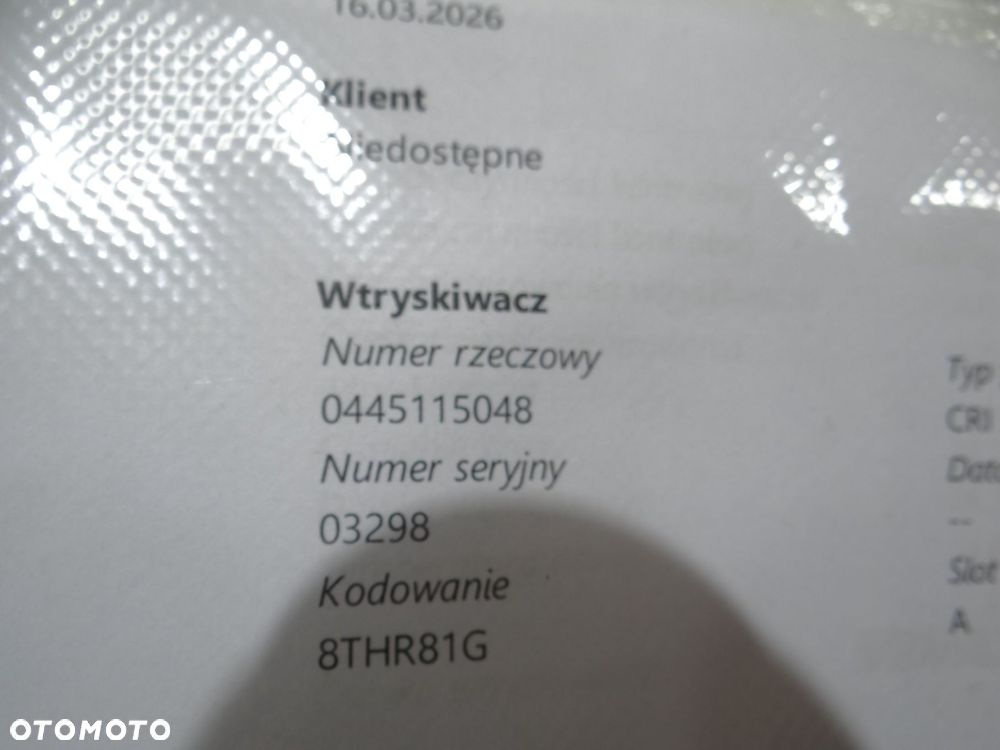 WTRYSKIWACZ BMW E60 E61 3.0 D 0445115048 - 5