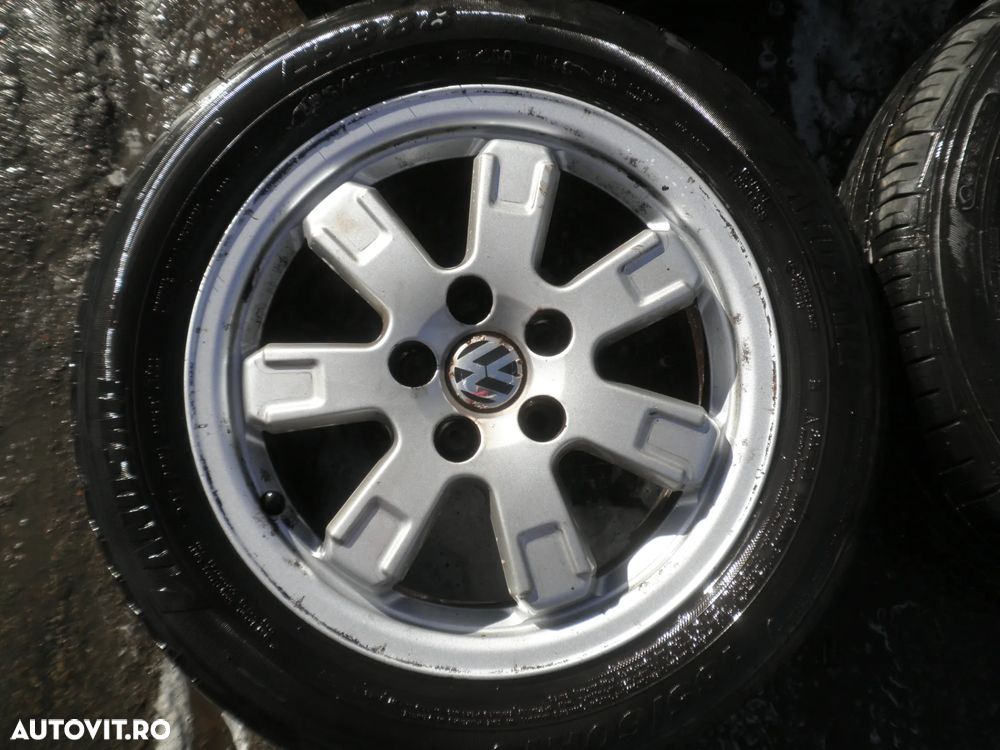 Jante 15" cu anvelope 185/60/15 VW Polo 6R 6R0601025E 5.5J ET38 - 4