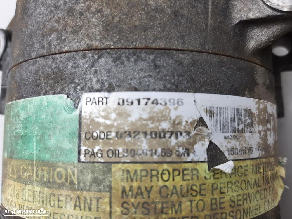 COMPRESSOR AR CONDICIONADO OPEL ASTRA G FASTBACK 2000 -09174396 - 1