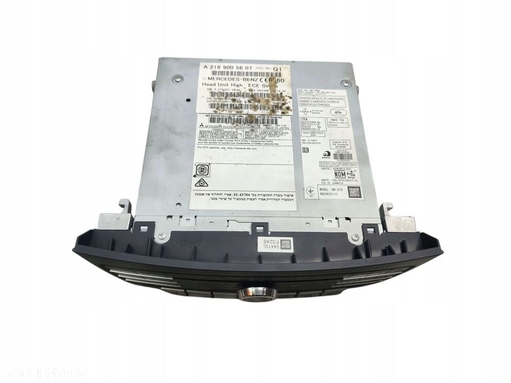 RADIO MERCEDES E W212 LIFT (2012-2016) 2.2 BlueTEC 170KM A2189005607 - 2