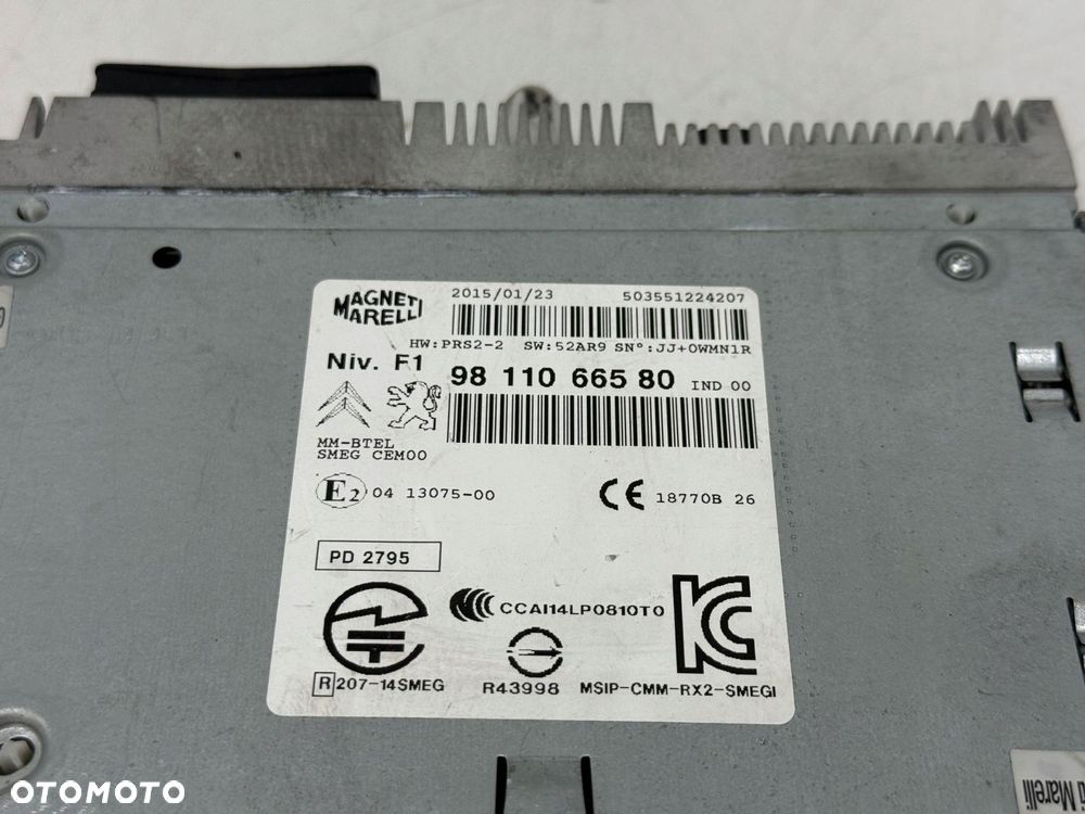 stacja multimedialna radio peugeot 208 9811066580 - 4