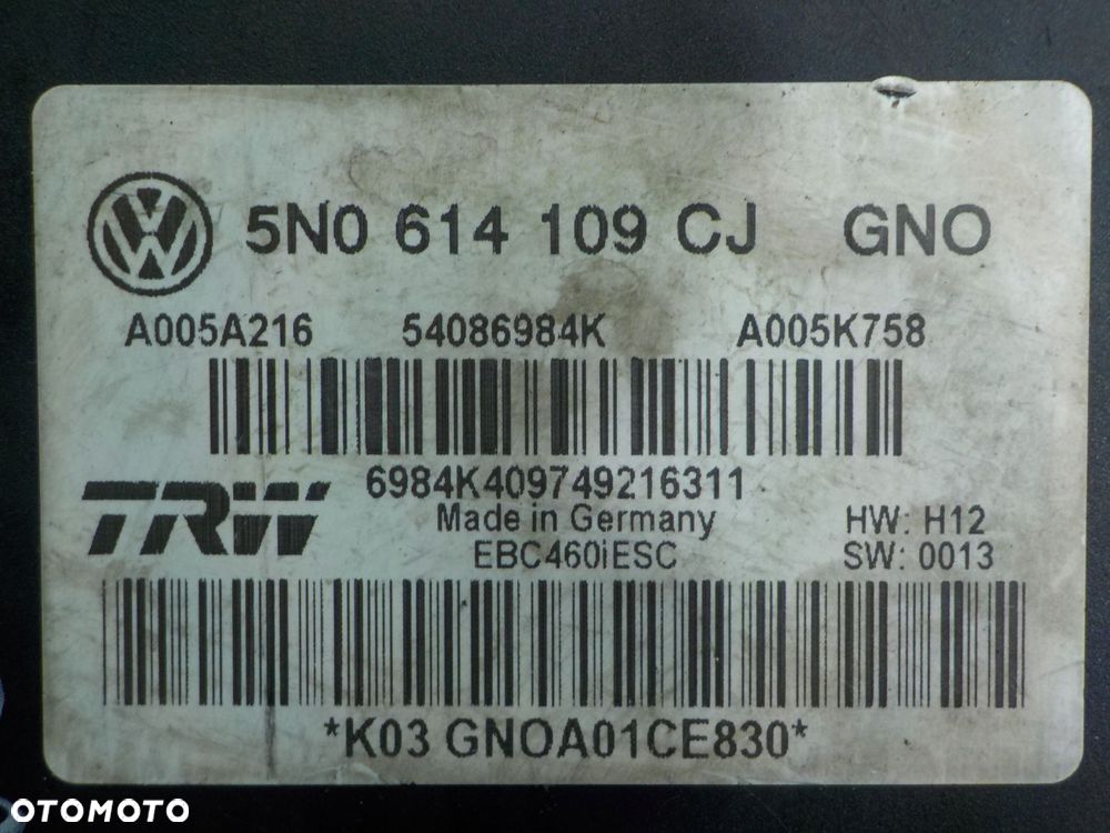 SEAT ALHAMBRA II LIFT 2.0 TDI 17r 5D pompa ABS 5N0614109CJ - 6