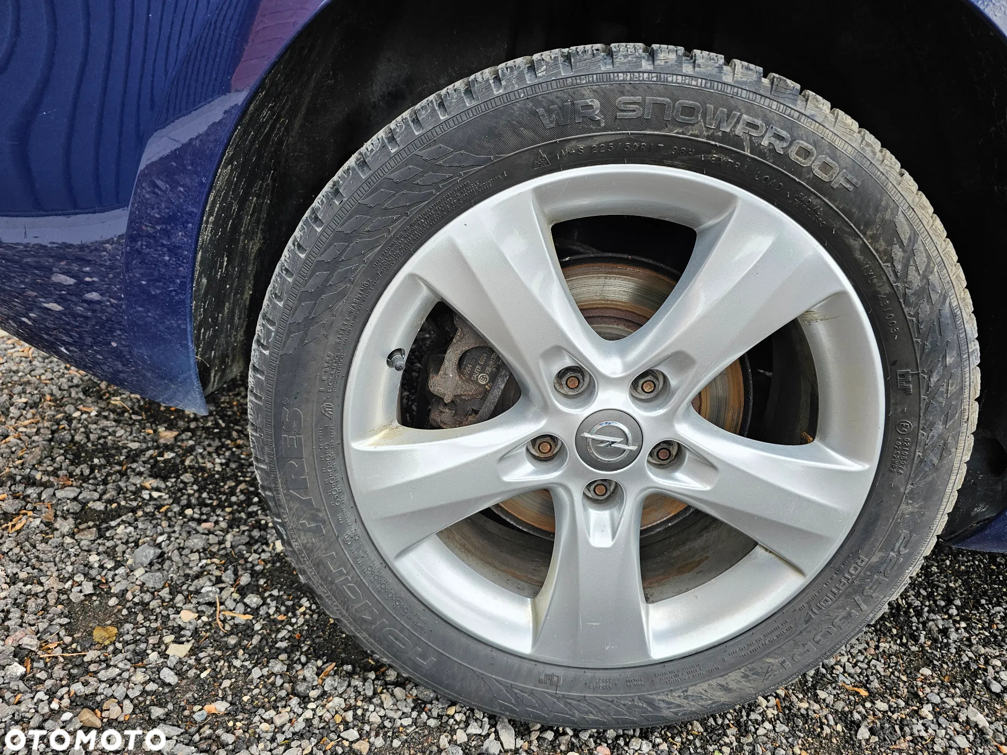 FELGI ALUMINIOWE OPONY ZIMOWE KOŁA OPEL ASTRA J K ZAFIRA C R 17 5x115 225/50/17 - 2