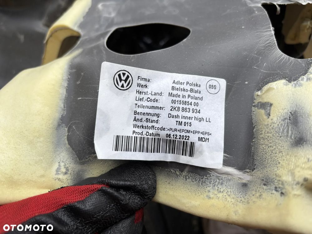 Vw Caddy V 2K7 wygłuszenie ściany grodziowej 2K8863934 - 3