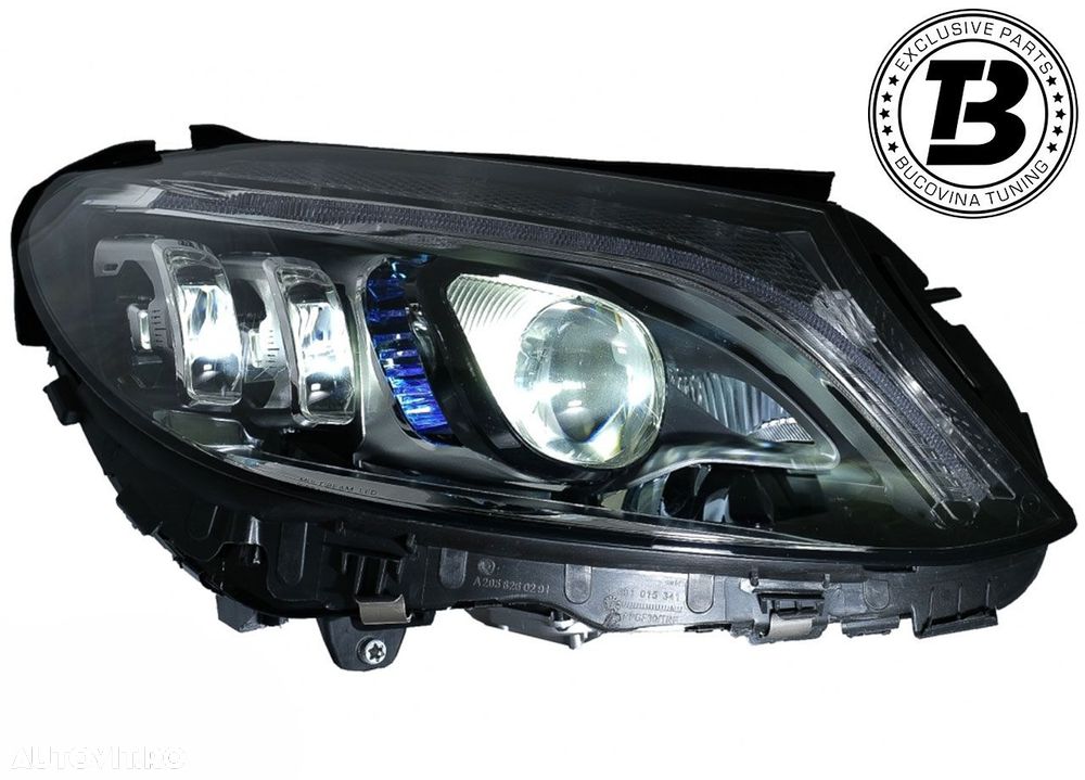 Faruri FULL Multibeam LED compatibile cu Mercedes C Class W205 - 8