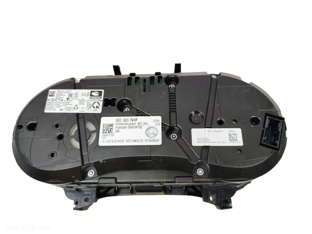 LICZNIK ZEGARY SKODA OCTAVIA III LIFT (16-20) 2.0 TDI 5E0920741F EUROPA - 4