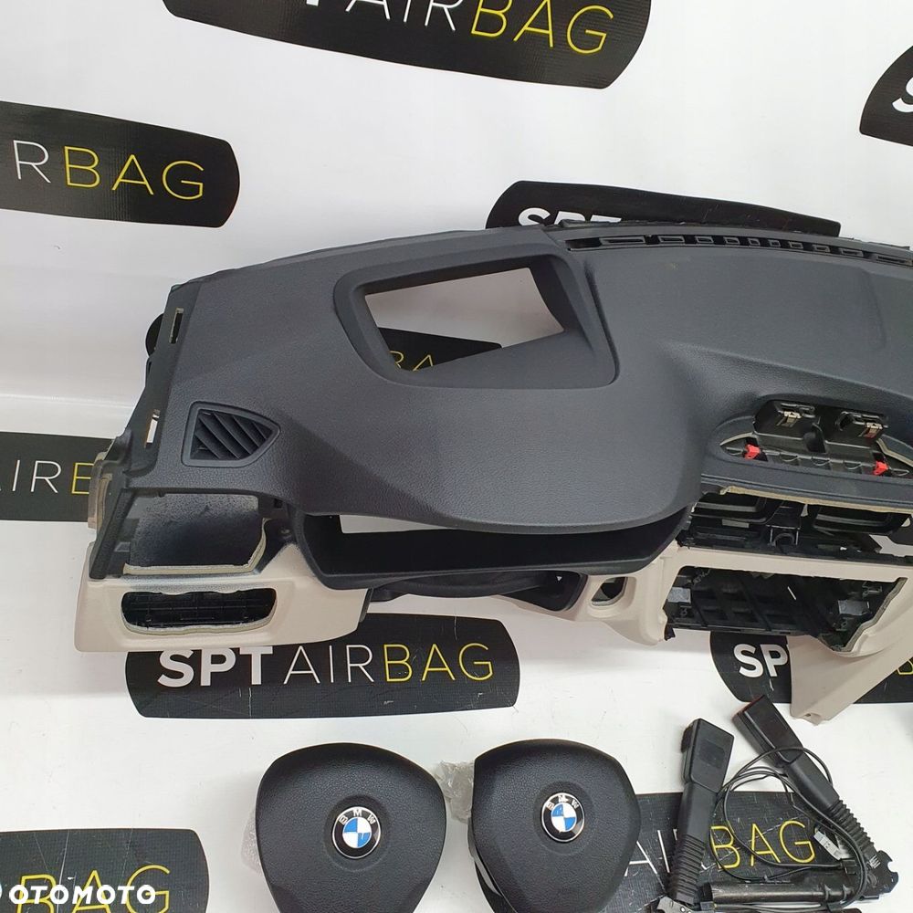 BMW 4 F32 F33 F36 DESKA ROZDZIELCZA KONSOLA KOKPIT PULPIT PODUSZKI AIRBAG AIR BAG NAPINACZE KIT SET - 2