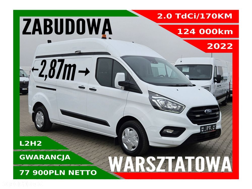Ford transit-custom L2H2 *77900zł NETTO* Zabudowa warsztatowa 2.0TdCi/170KM - 1
