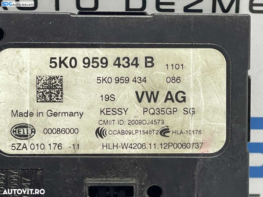 Unitate Modul Calculator Keyless Entry Audi A1 2010 - 2018 Cod 5K0959434B [L3439] - 2