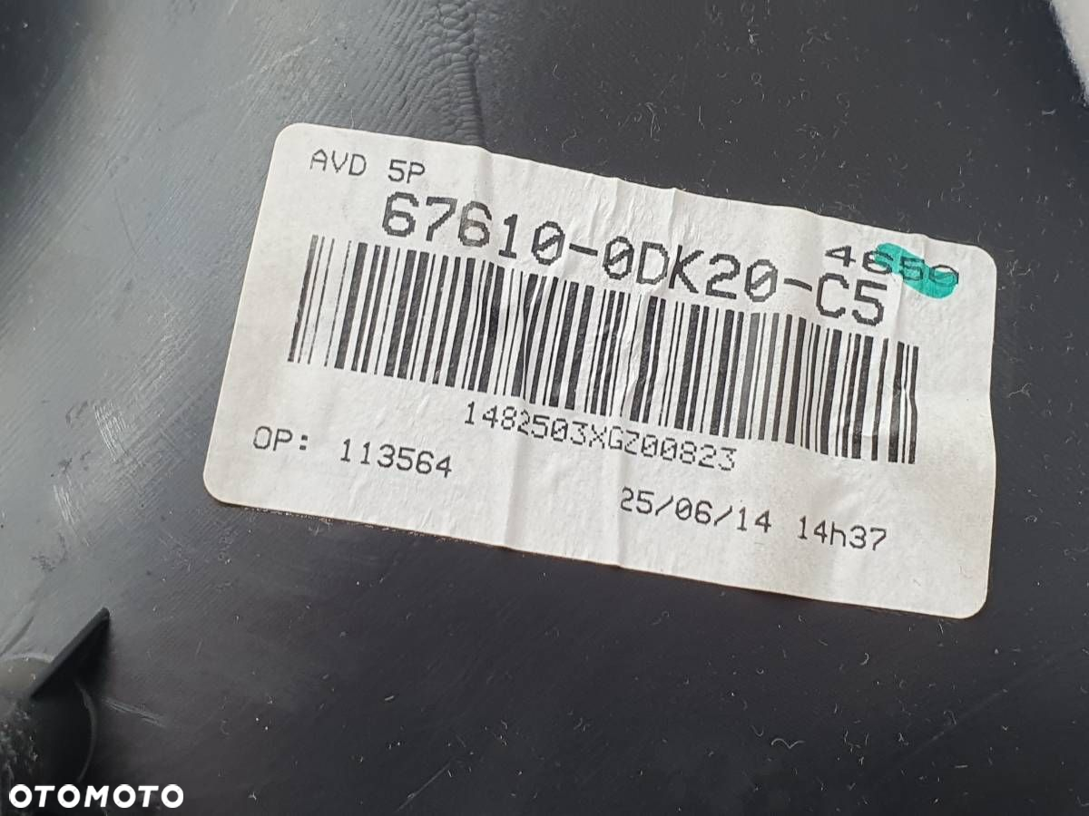 BOCZEK DRZWI PRZÓD PRAWY TAPICERKA TOYOTA YARIS III P15 5D EUROPA - 11