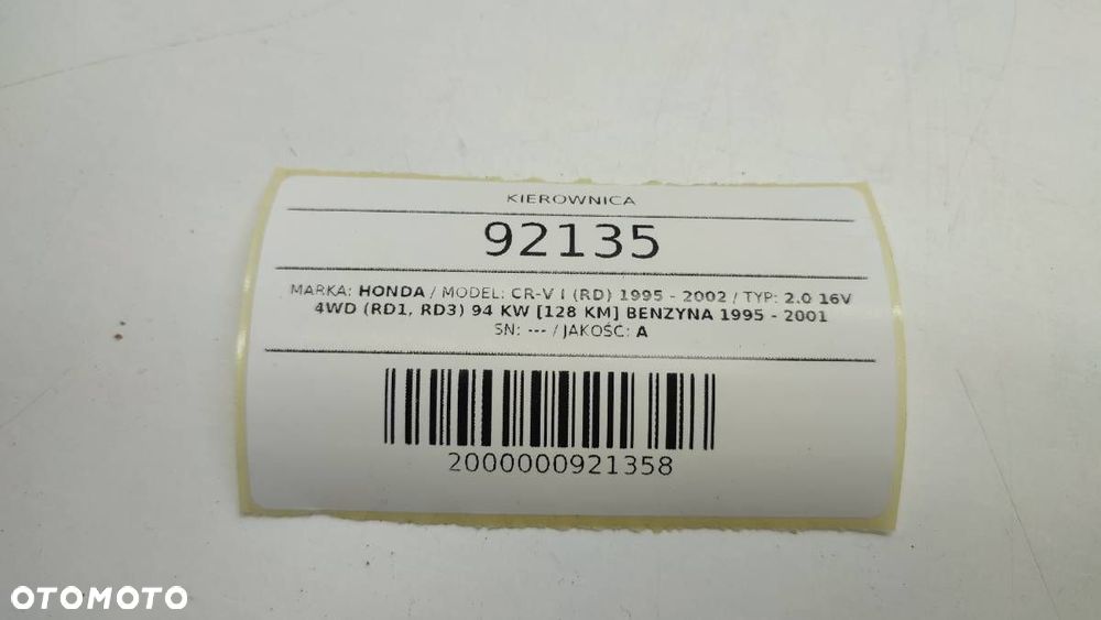 KIEROWNICA PODUSZKA HONDA CR-V I 1998 EU - 8