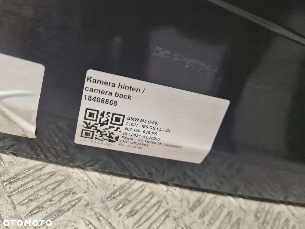 BMW G30 F90 M5 COMPETITION KLAPA BAGAŻNIKA C17 KAMERA ELEKTRYKA - 10
