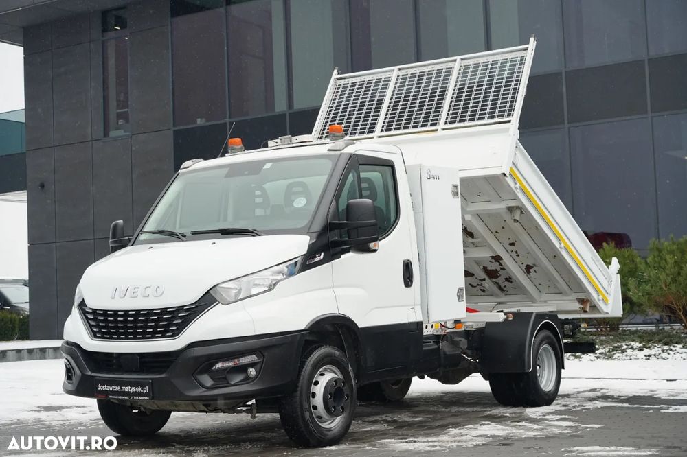 Iveco DAILY 70-180 / BASCULATOR SPATE 2.8 M / MTA: 7.0 T / BLOCARE PUNȚI / DUBLU / HI-MATIC - 1