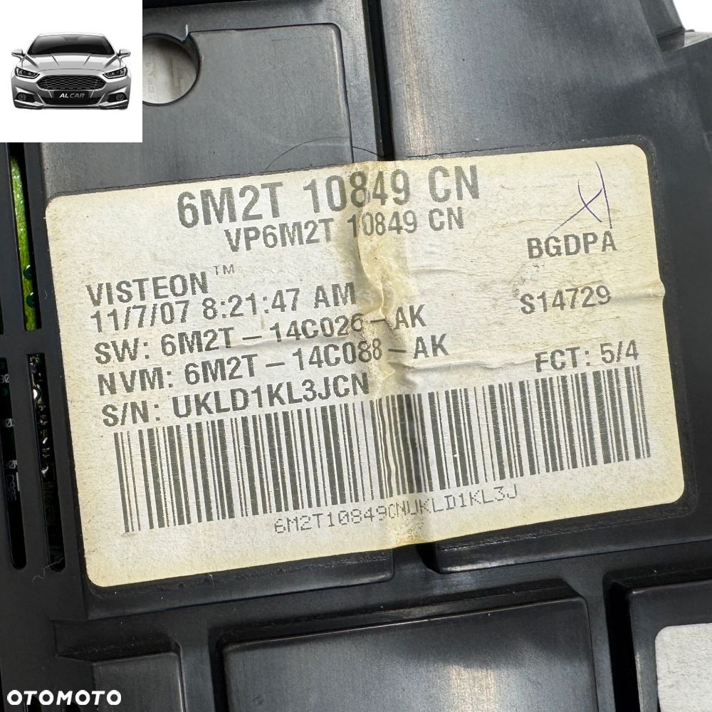 LICZNIK PRĘDKOŚCIOMIERZ MAŁY FIS DIESEL EUROPA MONDEO MK4, S-MAX MK1 06-10 - 4