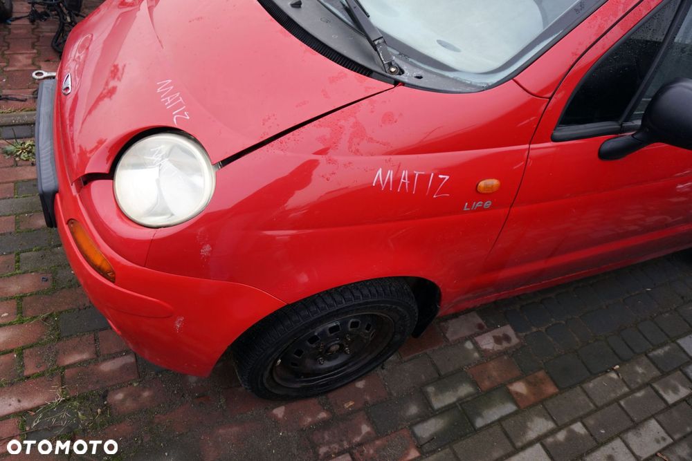 MASKA ZDERZAK BŁOTNIKI LAMPY MATIZ M100  DAEWOO 1998-2007 CZERWONY PRZÓD KOMPLETNY - 10