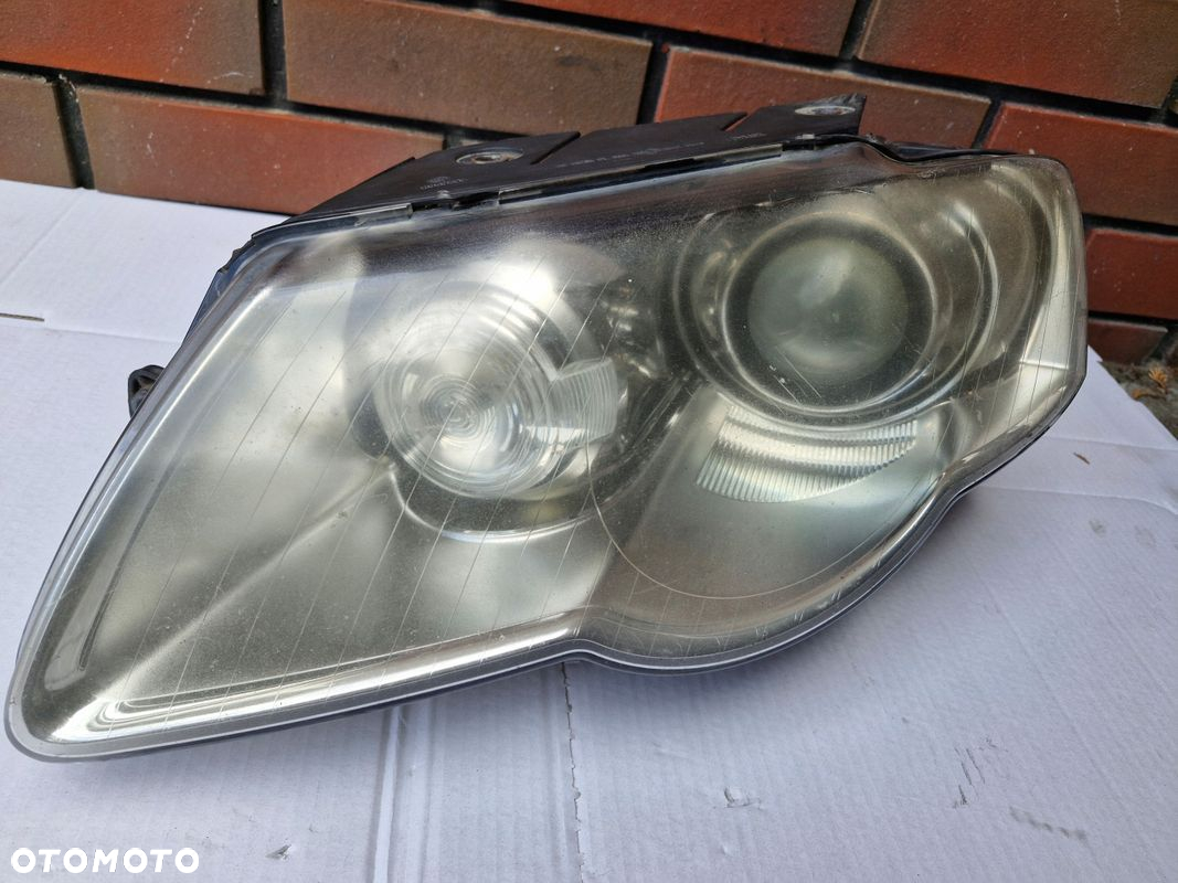 Lampa przód lewa Bi-XENON skrętny kompletna EUROPA do Vw Passat B6 05-10r - 3