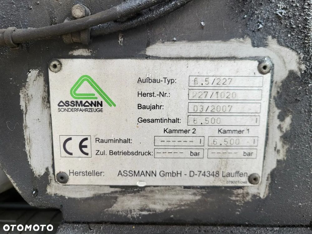 MAN TGA 18.360 4x2 EURO4 WUKO ASSMANN 6500 L - 12