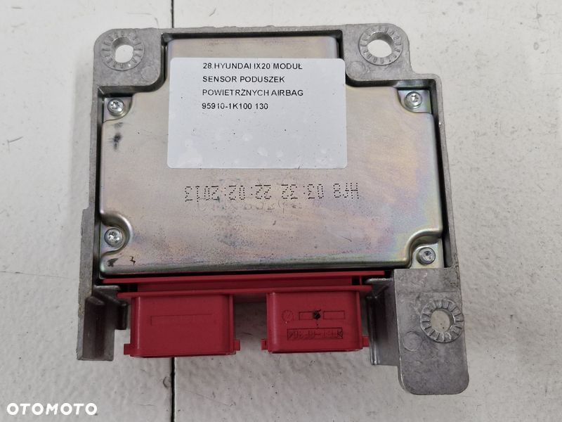 HYUNDAI IX20 MODUŁ SENSOR PODUSZEK POWIETRZNYCH AIRBAG 95910-1K100 - 3