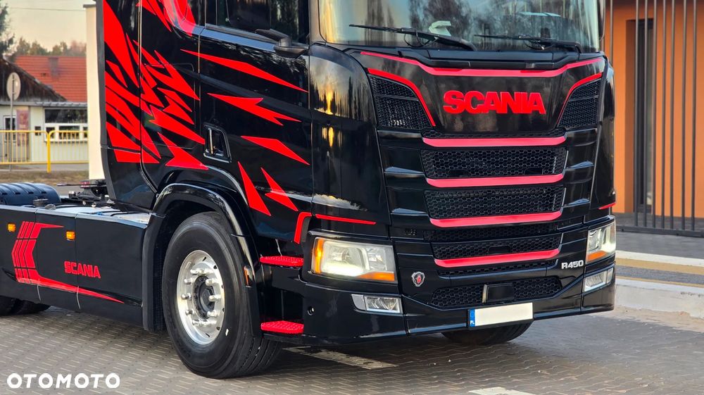 Scania R450 ❗️STANDARD / HYDRAULIKA / ALUFELGI / NAVI / LED / VIRTUAL COCKPIT / DUŻE ZBIORNIKI / ZABUDOWY MIĘDZYOSIOWE / RETARDER / LODÓWKA / ACC / NOWE SPRZĘGŁO I HAMULCE / BEZ EGR / SALON POLSKA ❗️ - 14