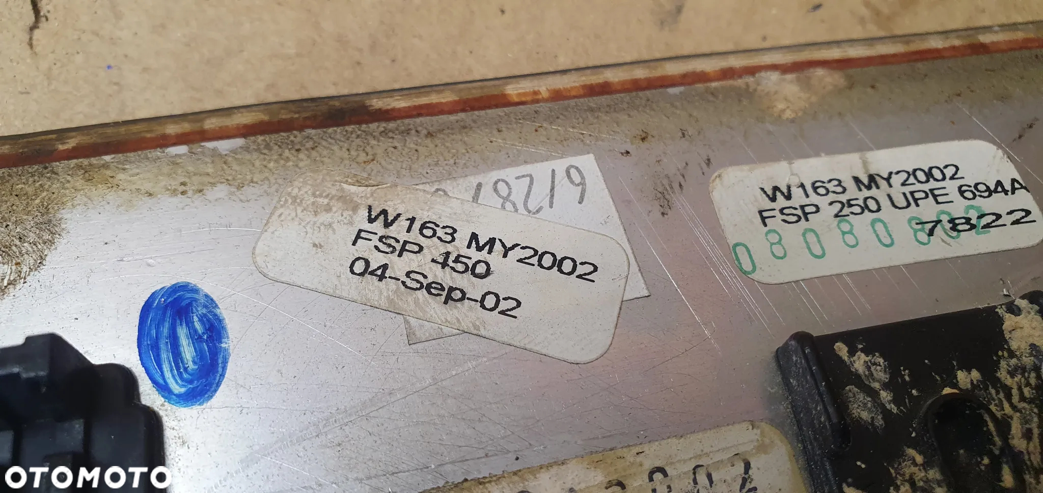Osłona ramka dekor tunelu środkowego drewno Mercedes ML W163 Lift - 6