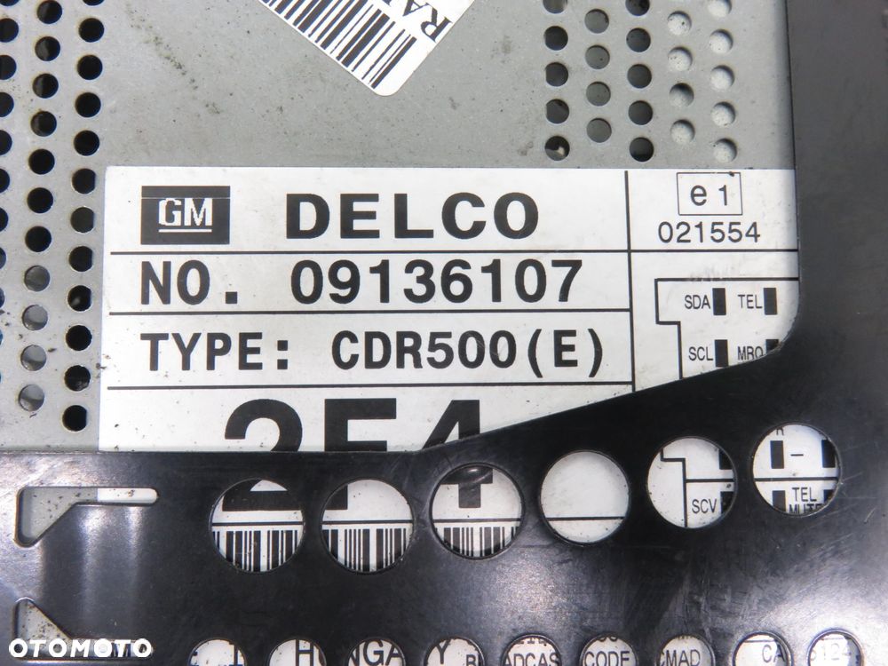 RADIO OPEL VECTRA B sedan 09136107 - 4