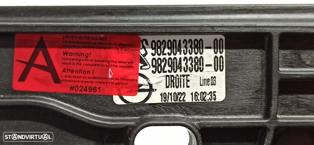 ELEVADOR FRENTE DIREITO PEUGEOT 208 - 5