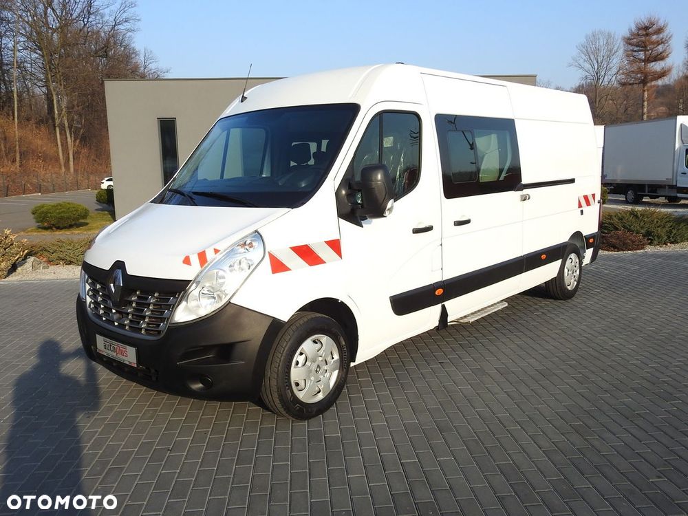 Renault MASTER FURGON BRYGADÓWKA  7 MIEJSC TEMPOMAT KLIMATYZACJA  130KM - 18