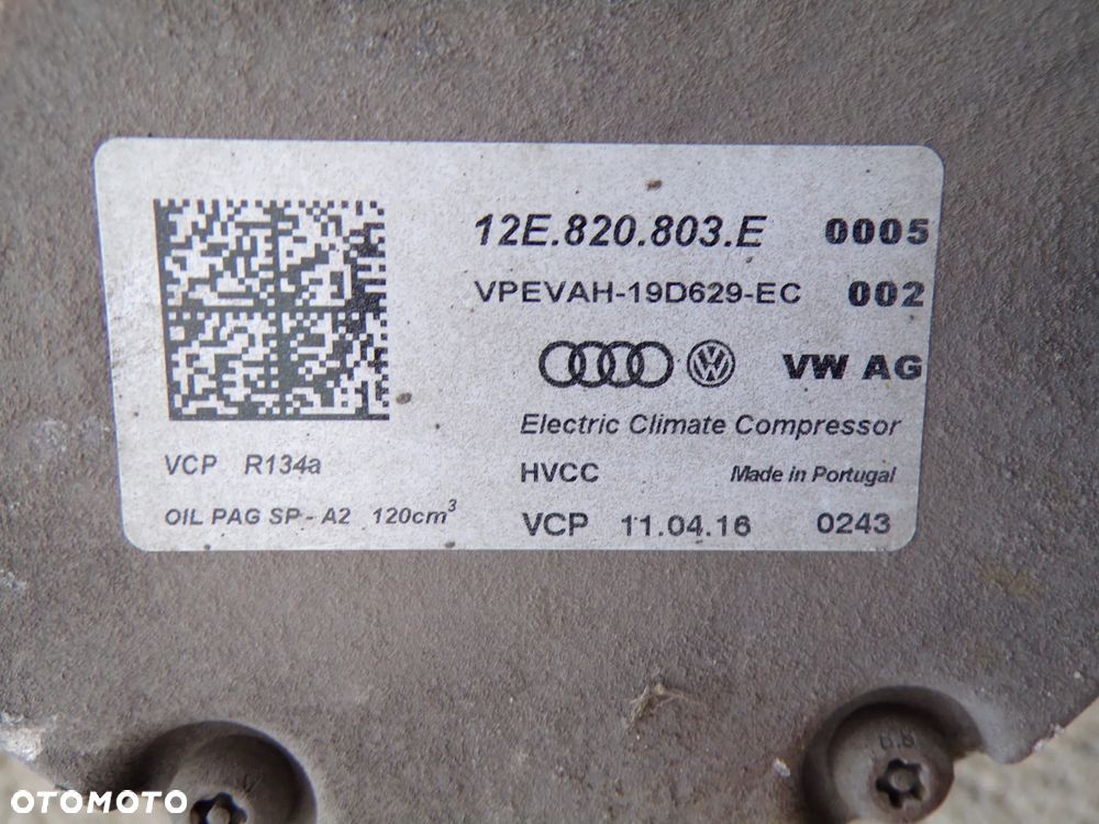 POMPA KOMPRESOR KLIMATYZACJI VOLKSWAGEN AUDI 12E820803E - 4