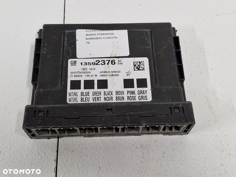 OPEL INSIGNIA A MODUŁ STEROWNIK KOMFORTU 13592376 - 1