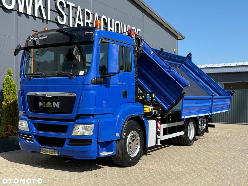 MAN TGM TGS TGX 26.360 // E5 // 6x2 6x4 // WYWROTKA 3-S // HMF 1420 K2 // kipper, krane, crane, żuraw, dźwig, wywrot - 16