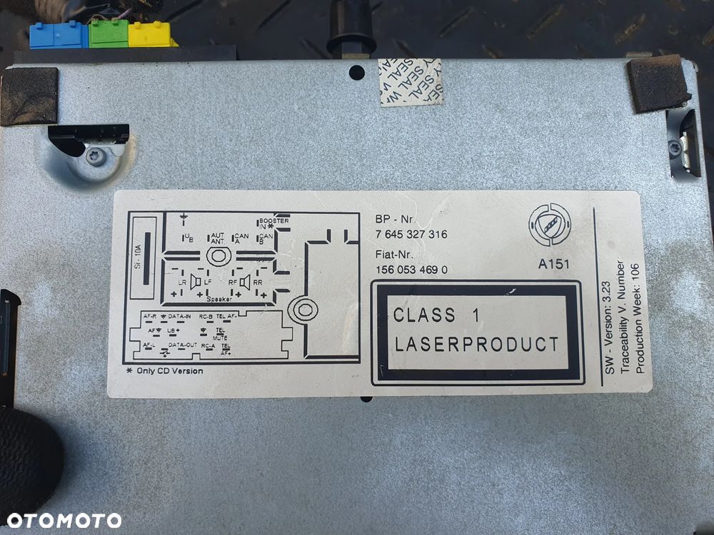 RADIO CD 7645327316 ALFA ROMEO 147 LIFT 04- - 3