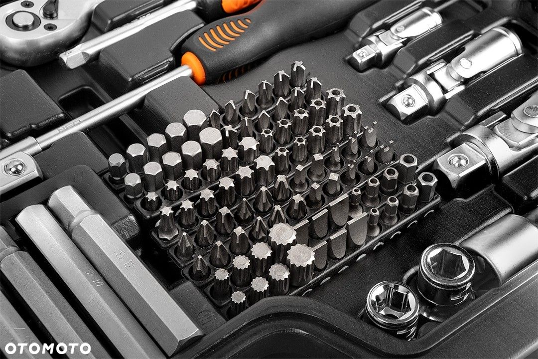 NEO KLUCZE NASADOWE 1/4" 3/8" 1/2" ZESTAW NARZĘDZIOWY NASADKI TORX 300 EL. - 10