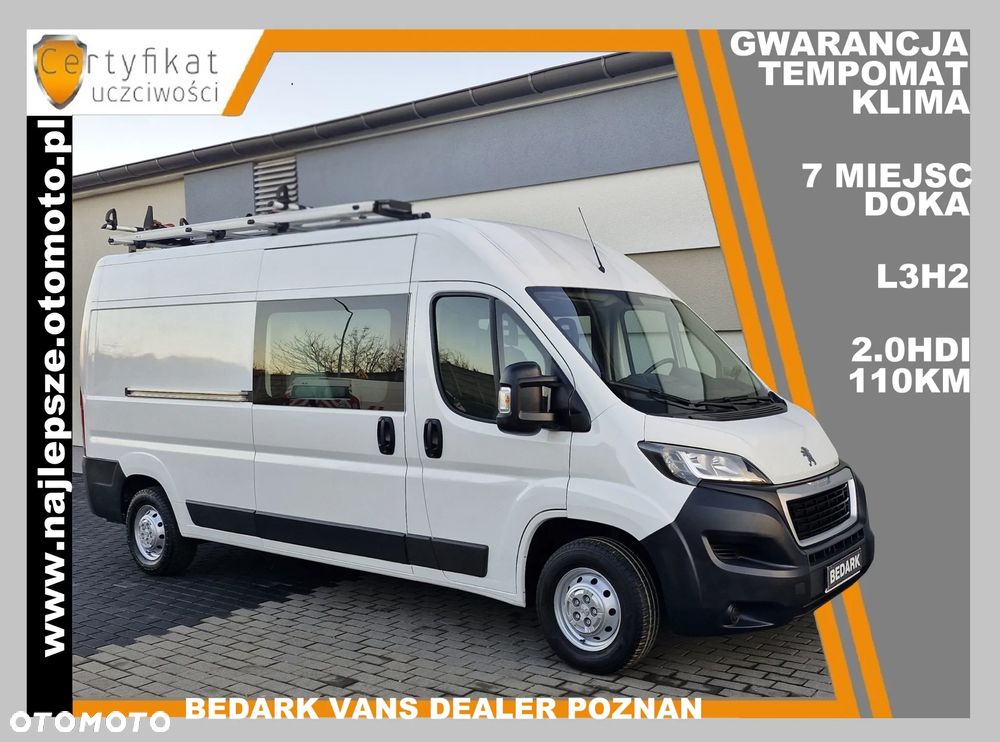 Peugeot Boxer, L3H2, BRYGADÓWKA, 7 miejsc, DOKA, tempomat, klima, - 2