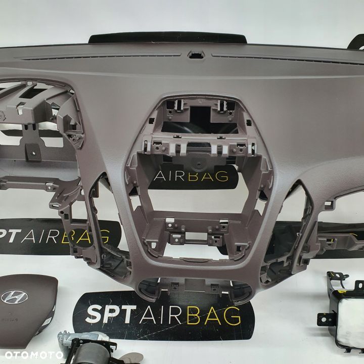 HYUNDAI IX35 DESKA ROZDZIELCZA BRĄZOWA KONSOLA KOKPIT PULPIT PODUSZKI AIRBAG AIR BAG PASY KIT SET - 3