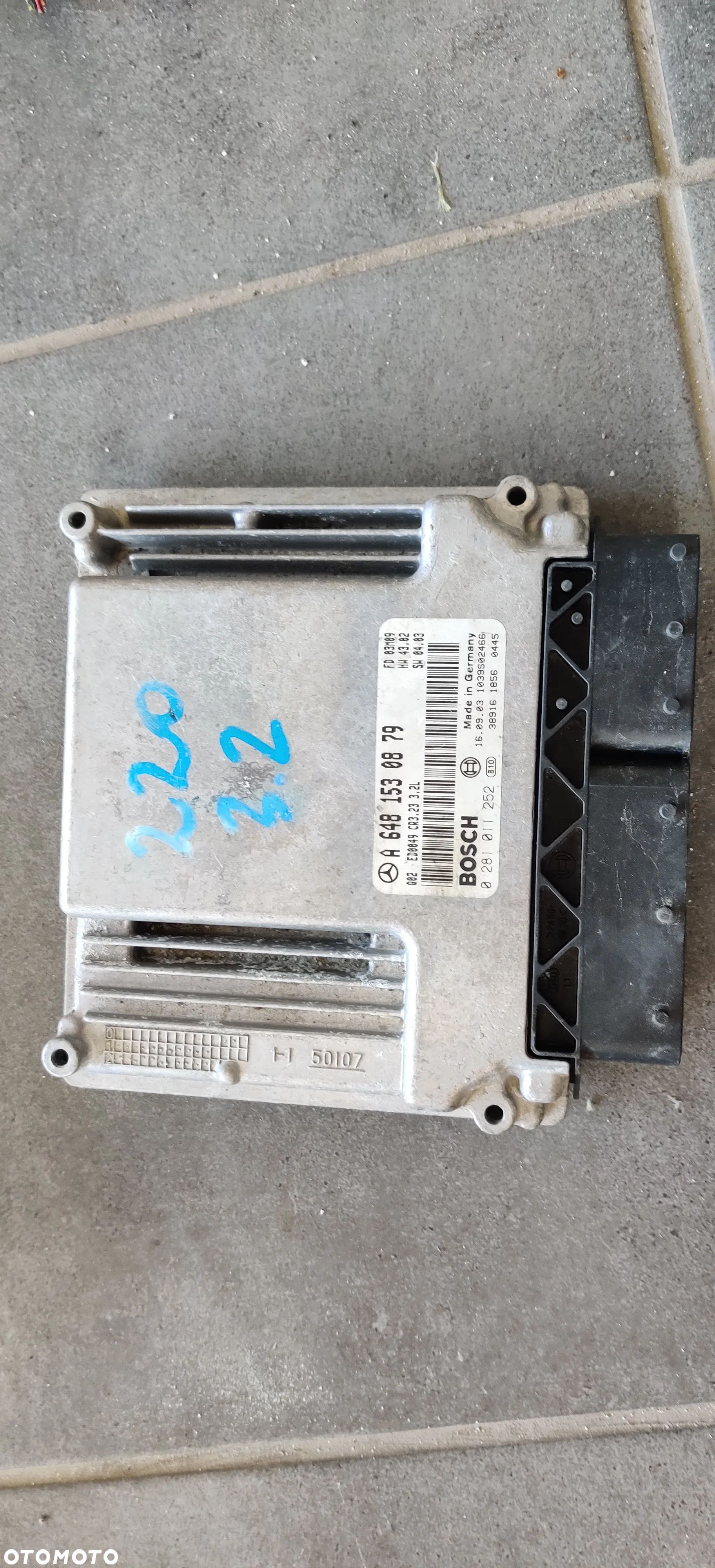 MERCEDES W220 3.2 STEROWNIK SILNIKA A6481530879 - 1