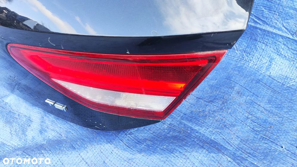 KLAPA ZDERZAK WZMOCNIENIE BELKA OSŁONA LAMPA TYŁ KOMPLETNY TYŁ DUPA CZARNY ORYGINALNY LAKIER SEAT LEON III 3 HB 5D 12-16r - 28