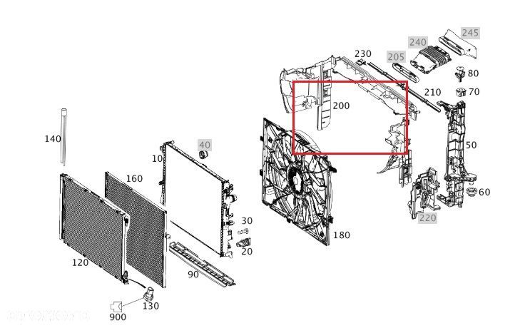 MERCEDES S-KLASA Coupe C217 Kierownica powietrza OE - 2