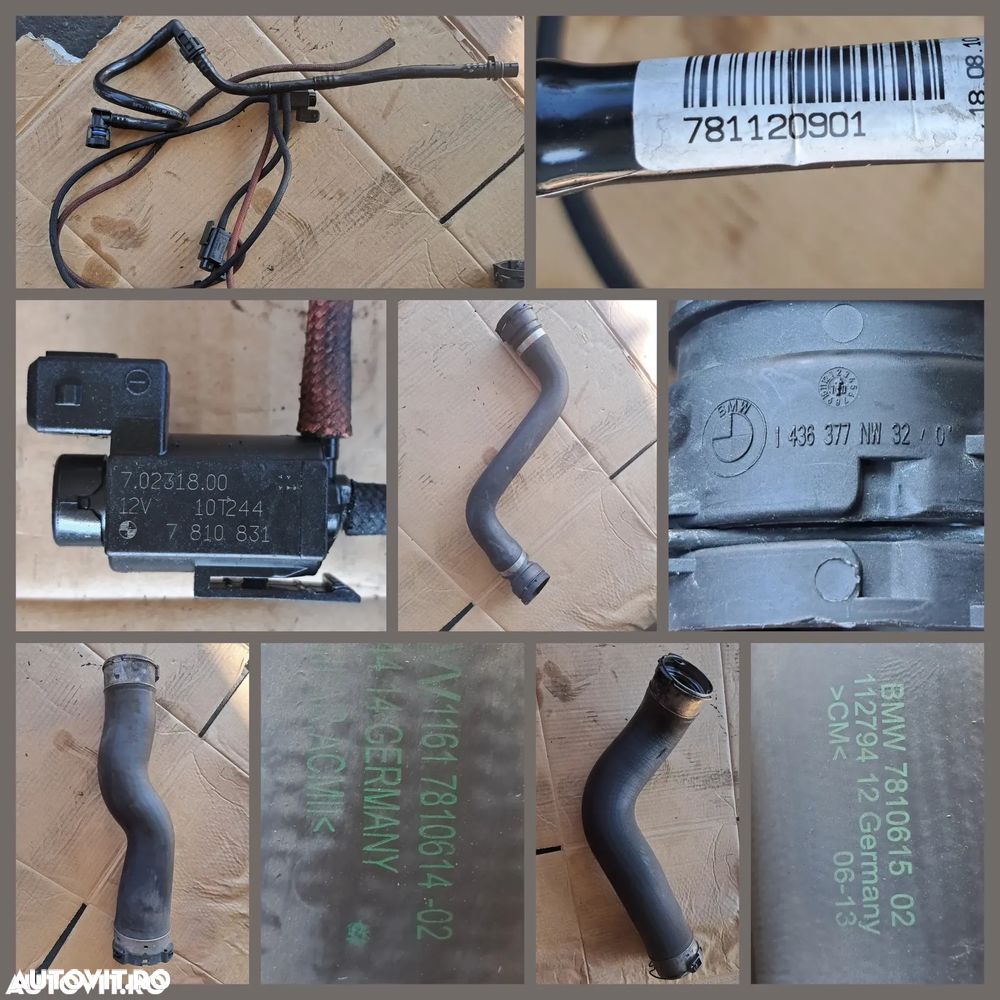 Anexe motor Bmw 520d F10 2010 184cp rampa injectoare pompa inalta presiune alternator EGR galerie admisie instalatie electrica motor - 9