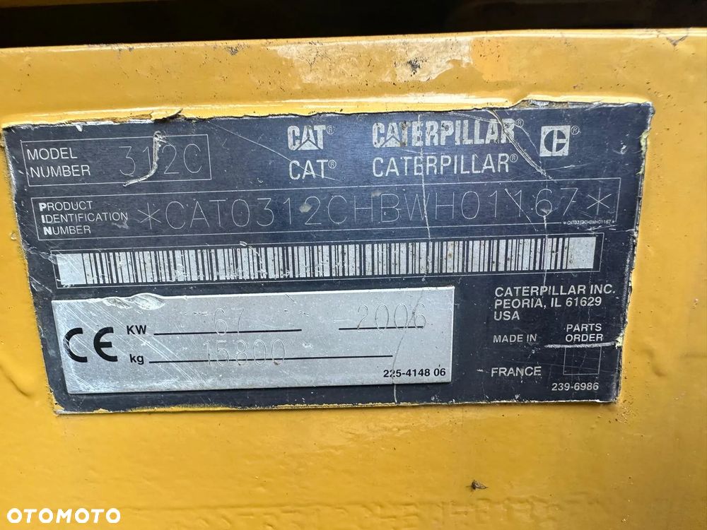 Caterpillar 312C Koparka gąsienicowa, 2006rok, 91KM - 22